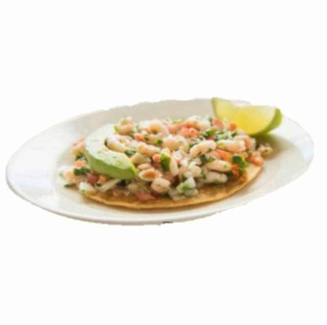 Ceviche Tostada.